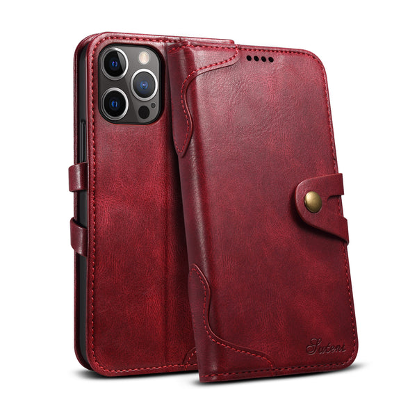 Funda Cartera Flip de Cuero para Teléfono