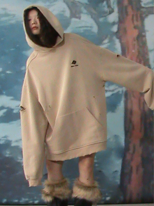 Sudadera Oversize Cómoda y Desgarrada - Estilo Relajado - Image 11
