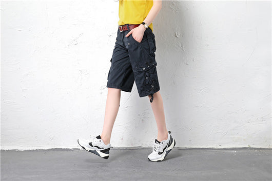 Pantalones Casuales Sueltos Capri Multicolor Talla Grande - Image 17