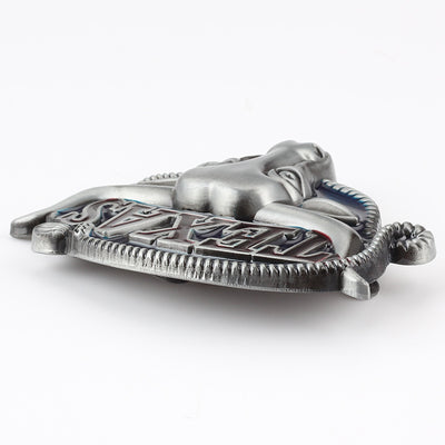 Cinturón de Cuero Estilo Vaquero con Hebilla Longhorn Texas 3.8cm - Image 13