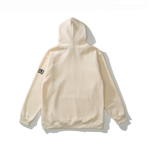 Sudadera con Capucha y Panel de Calavera Ósea