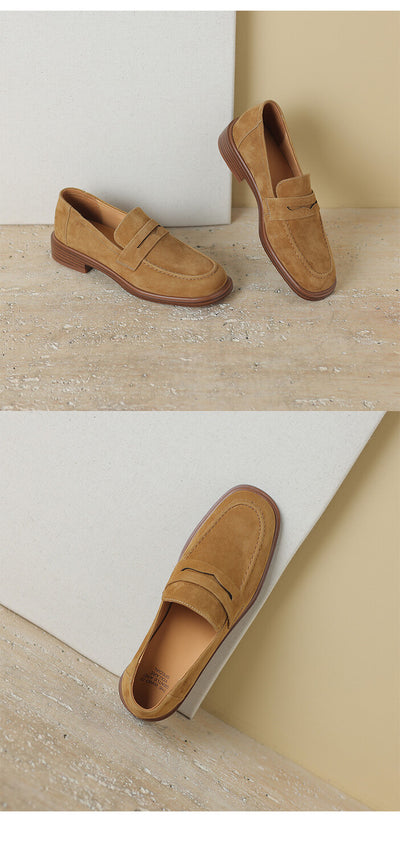 Zapatos de Tacón para Mujer en Piel de Oveja con Punta Cuadrada y Redonda Retro - Image 25