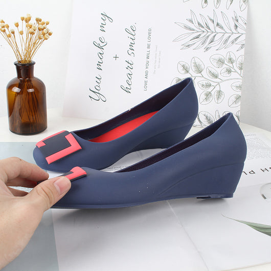 Sandalias de Verano con Cuña y Hebillas Cuadradas - Image 12