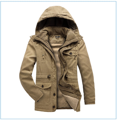 Abrigo de Algodón Acolchado Talla Grande para Hombre - Image 17