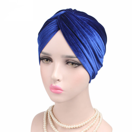 Gorro Bandana Elástico de Terciopelo Otoño Invierno - Image 9