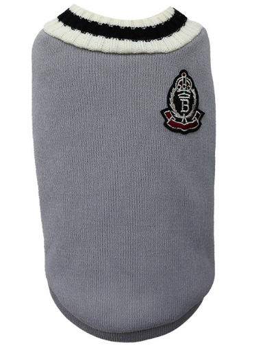 Suéter Tejido para Perro Estilo Preppy con Cuello en V - Image 15