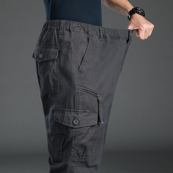 Pantalones Casuales Relajados de Cintura Alta con Aislamiento Térmico para Hombre