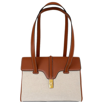 Bolso de Hombro en Cuero con Cierre Canvas - Image 7