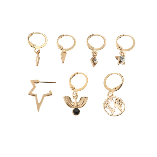 Set de Aretes Geométricos Retro en Forma de U - Clips para Oreja - Image 11