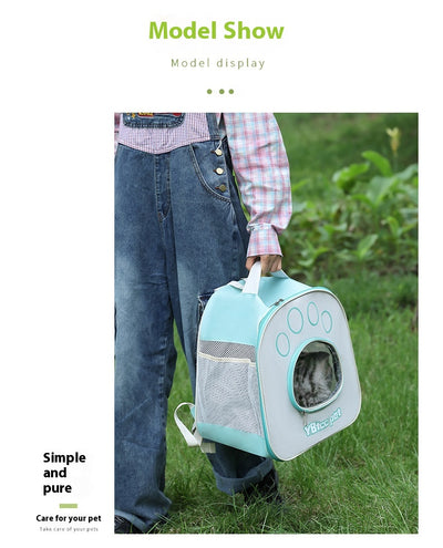 Mochila Transportadora Transparente para Mascotas con Doble Correa - Image 15