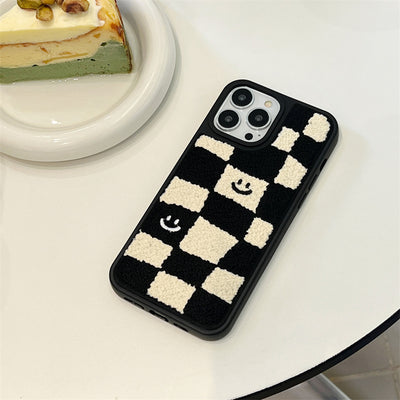 Funda para Teléfono Patrón Ajedrez Blanco y Negro - Image 12