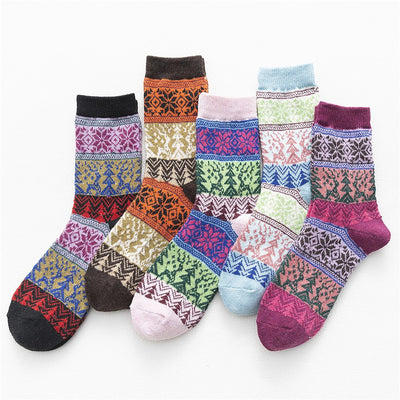 Calcetines Navideños Reversibles de Lana de Conejo - Image 8