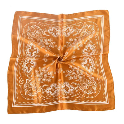 Pañuelo de Satén con Estampado Floral Vintage Paisley - Image 31