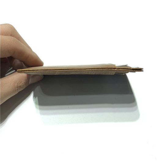 Billetera de Cuero Genuino para Hombre Marrón con Monedero Compacto - Image 11
