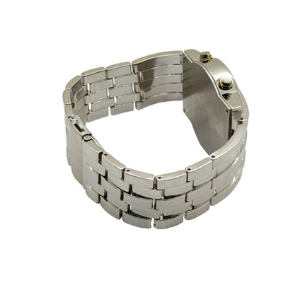 Reloj LED Binario de Acero Inoxidable Doble Fila - Image 21