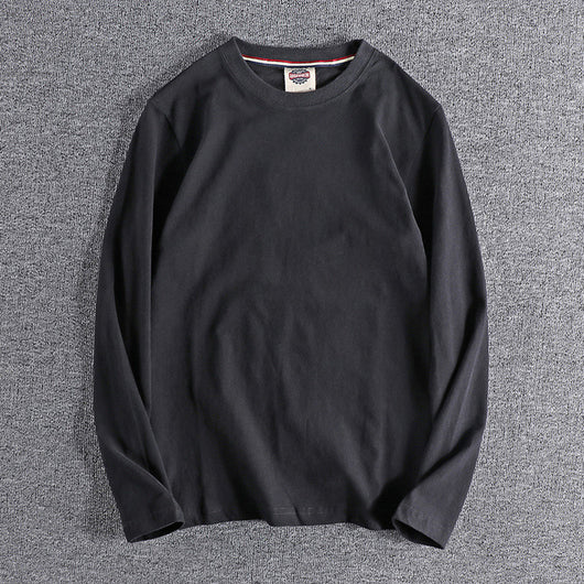 Sudadera Básica Teñida Lavada de Color Sólido - Image 3