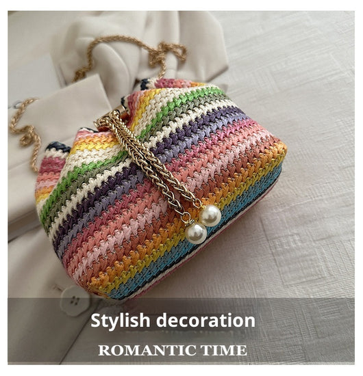 Bolsa de Playa Diamond con Cadena - Bolso Bandolera y Hombro para Mujer - Image 15