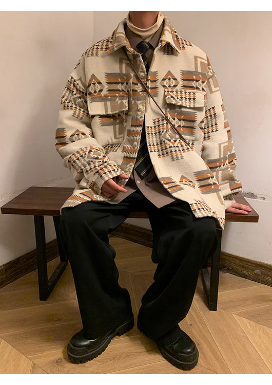 Abrigo de Lana Oversized para Hombre - Chaqueta Casual Holgada - Image 17