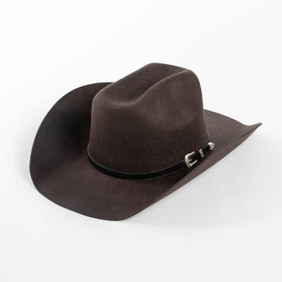 Sombrero Vaquero de Ala Ancha con Hebilla y Lana Pura - Image 7