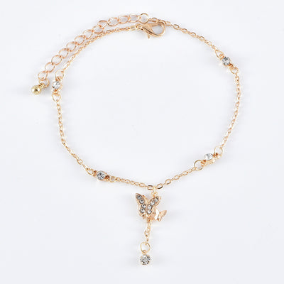 Pulsera Tobillera Multicapa Mariposa Love para Mujer - Image 5