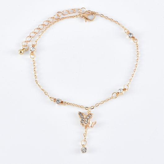 Pulsera Tobillera Multicapa Mariposa Love para Mujer - Image 11