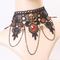 Gothic Jewelry Rojo Bat Halloween Necklace Lace Choker Necklace For Women Nightmare Before Christmas Negro Layered Necklace 2021 A