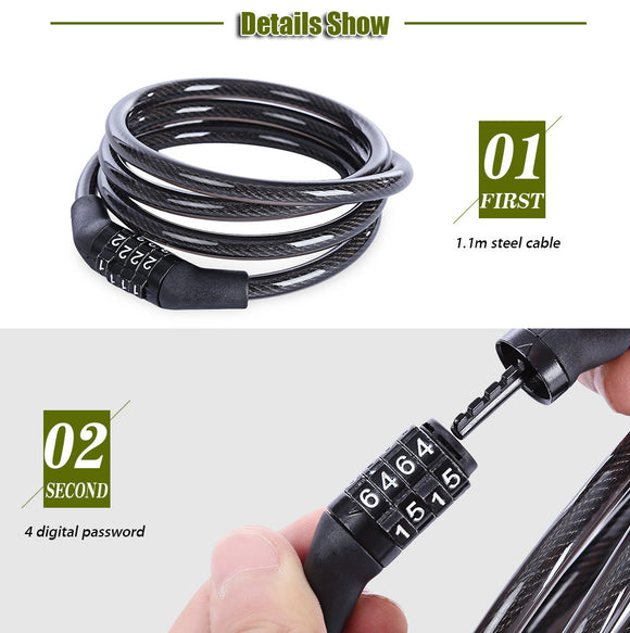Candado de Cadena de Acero para Vehículos Eléctricos