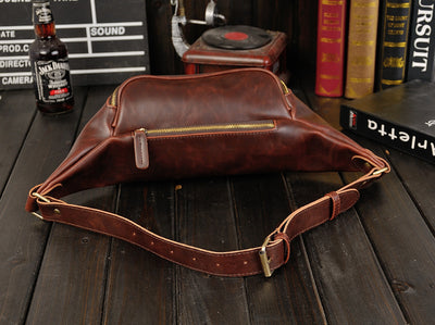 Bolsa Pecho Retro Hombre PU - Estilo Casual Una Correa - Image 13