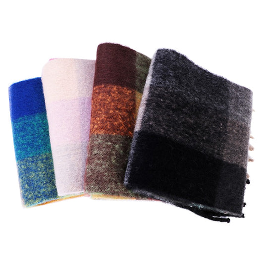 Bufanda de Mohair a Cuadros para Mujer - Image 2