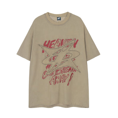 Camiseta Unisex Vintage Desgastada con Bordado - Estilo Retro para Hombre y Mujer - Image 3