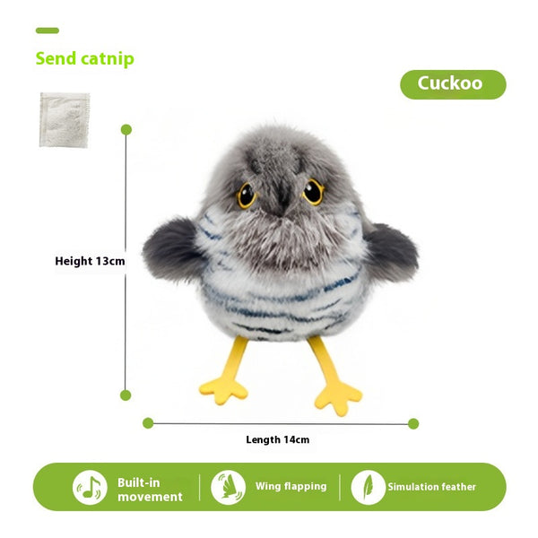 Juguete Interactivo para Gatos - Pájaro Cantarín con Sonido y Movimiento Automático - Image 6