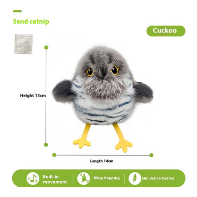 Juguete Interactivo para Gatos - Pájaro Cantarín con Sonido y Movimiento Automático - Image 6