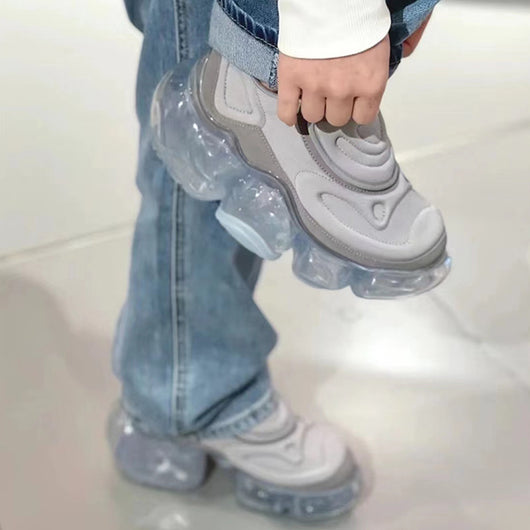 Zapatillas Casual con Plataforma Acolchada y Cierre Velcro