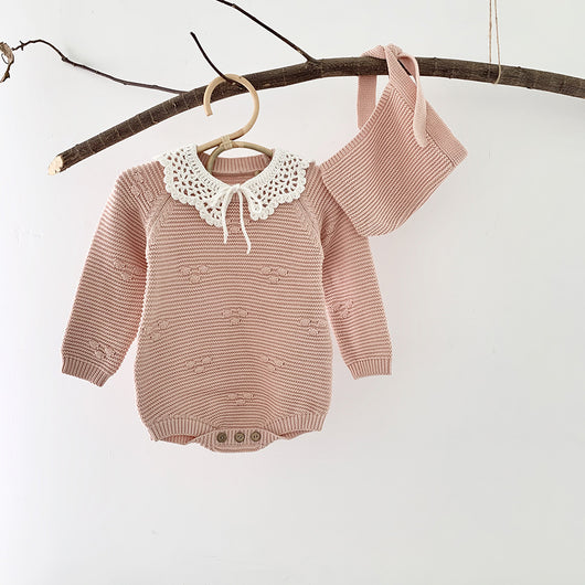 Blusa Bebé Niña con Cuello Hueco Hoja de Loto en Algodón - Image 2