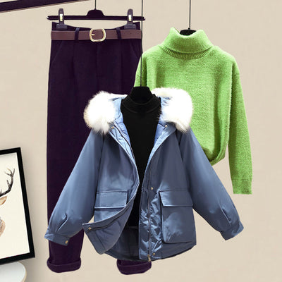 Conjunto de Sudadera Acolchada de Algodón para Mujer - Image 29