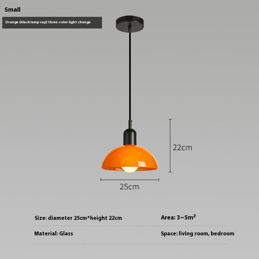 Lámpara Colgante Bauhaus Retro de Cristal para Restaurante - Image 43