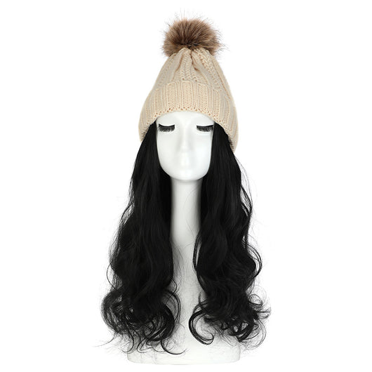 Gorro de Lana con Peluca Desmontable para Mujer - Image 16