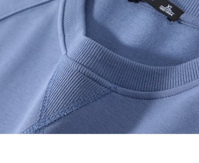 Suéter Cuello Redondo Hombre Algodón con Detalles en Contraste - Image 15