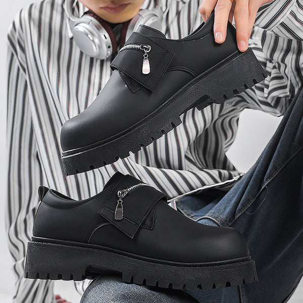 Zapatos Casuales de Plataforma en Cuero para Hombre