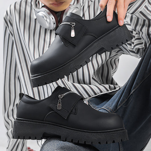Zapatos Casuales de Plataforma en Cuero para Hombre - Image 2