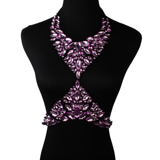 Collar de Diamantes y Cristales Brillantes - Diseño Versátil de Lujo - Image 12