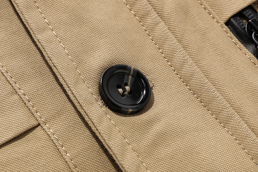Chaqueta Cortaviento de Algodón Lavado para Hombre - Casual y Versátil - Image 19