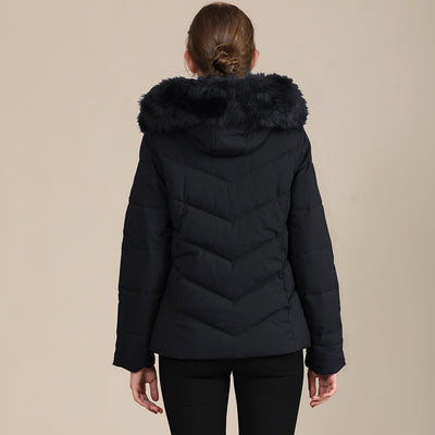 Chaqueta Acolchada de Algodón para Mujer - Cuello Alto Versátil Otoño Invierno - Image 9