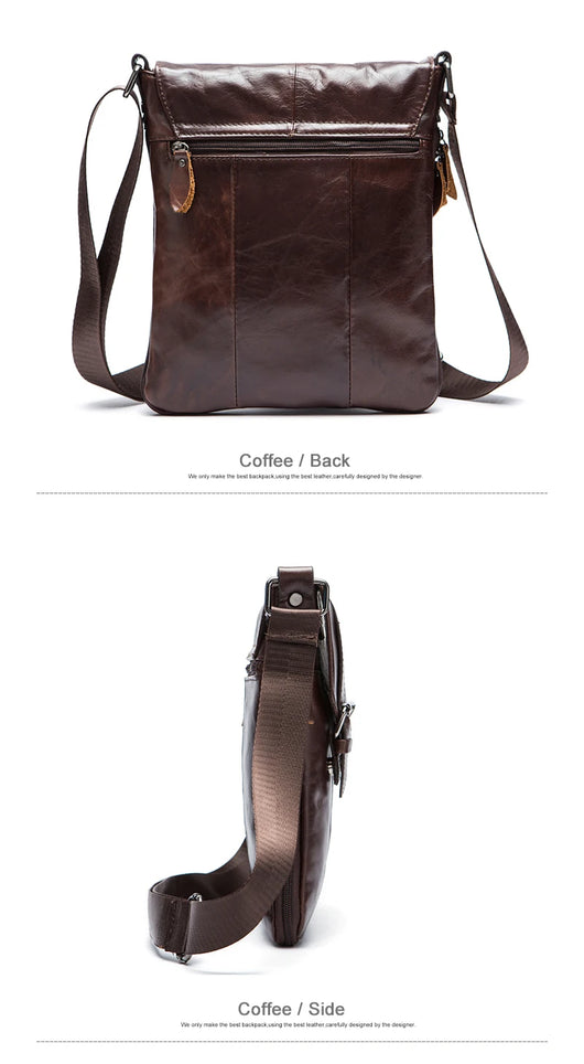Bolso de Cuero Genuino para Hombro - Piel Flor de Res - Image 9