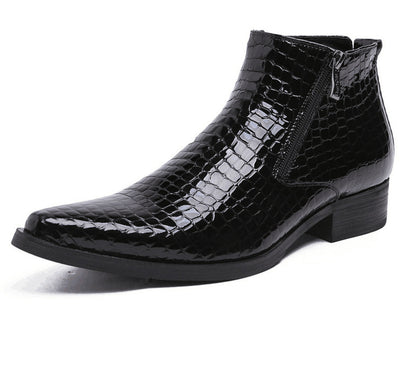 Botas de Cuero Puro con Punta Afilada y Caña Alta - Image 17