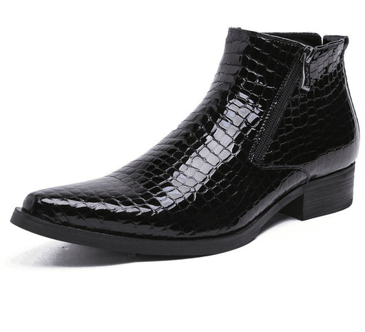 Botas de Cuero Puro con Punta Afilada y Caña Alta - Image 17