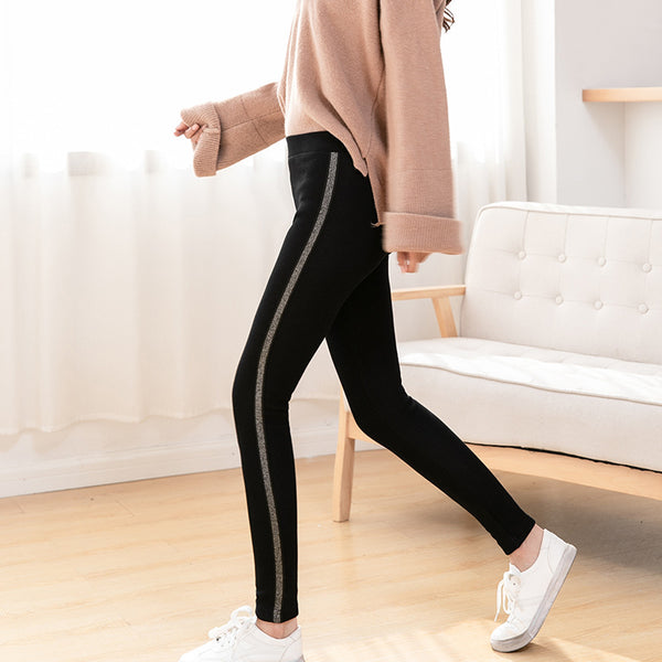 Leggings Deportivos de Algodón y Terciopelo para Mujer