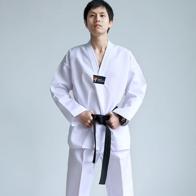 Uniforme de Boxeo Taoísta Manga Corta Bordado para Principiantes - Image 6