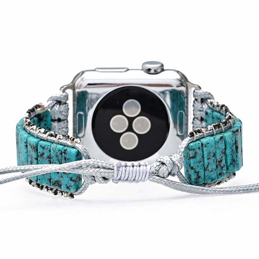 Reloj Bohemio con Pulsera de Piedra Ágata Azul - Diseño Minimalista - Image 6