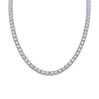 Collar Largo Río de Estrellas en Plata 925 con Moissanita Doble - Image 7